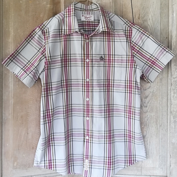 Vintage Preppy Plaid Original Penguin Shirt - Picture 1 of 8